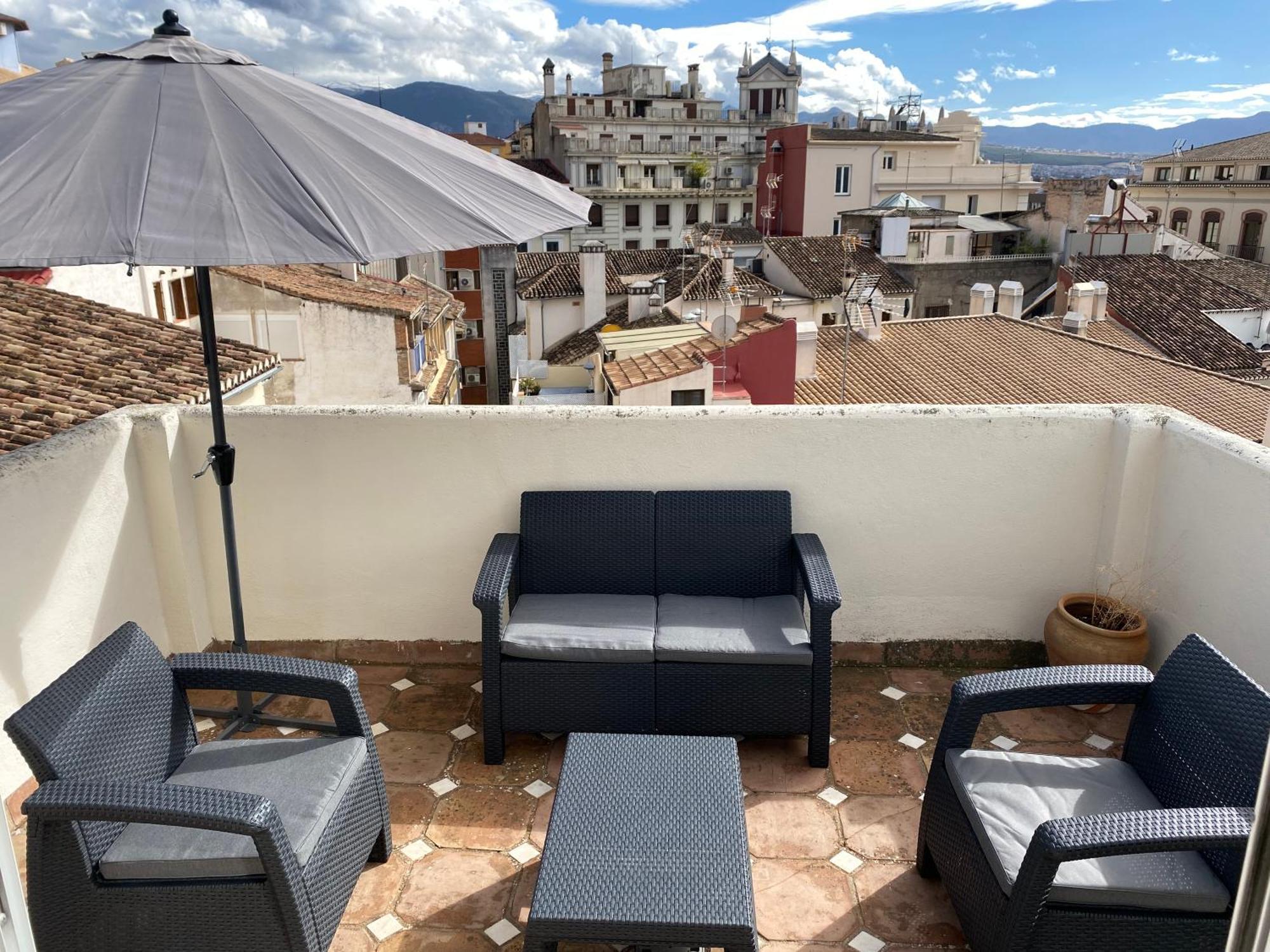 Apartamento Atico Con Vistas En Granada Centro Exterior foto