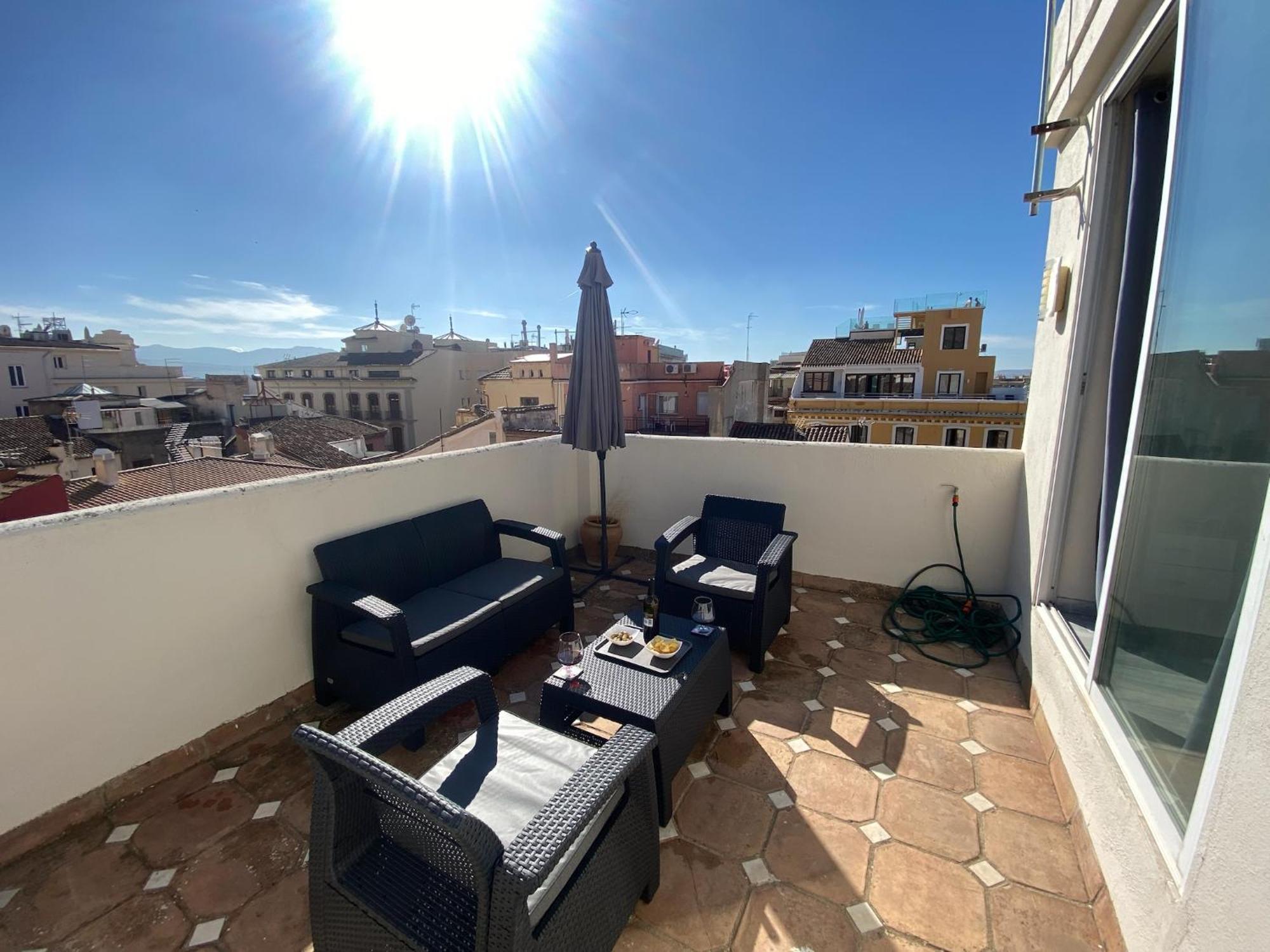 Apartamento Atico Con Vistas En Granada Centro Exterior foto